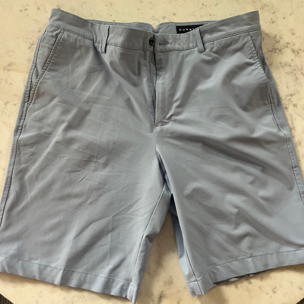 Light Blue Flat Front golf shorts
